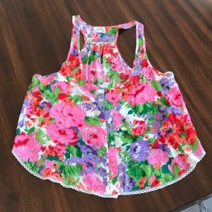 Free People floral tank